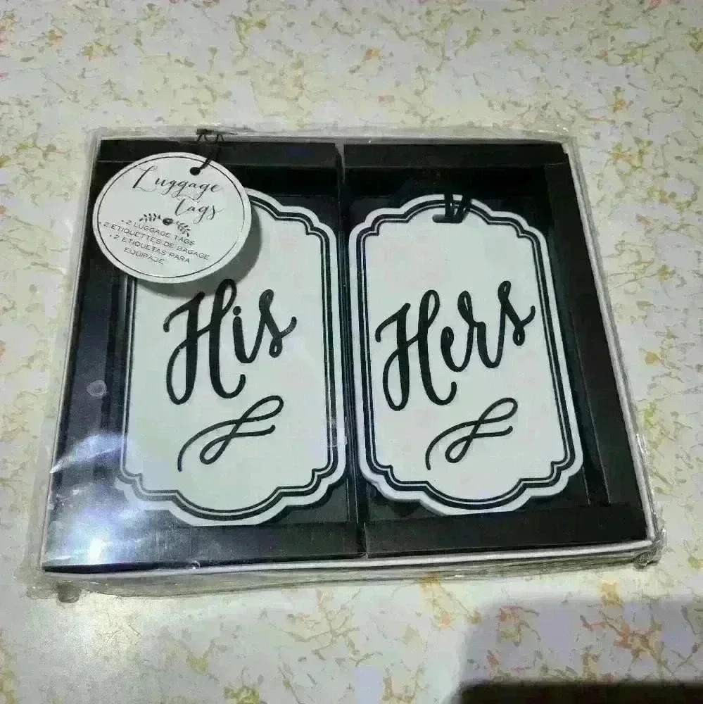 His and Hers Luggage Tags